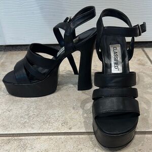 Classified Black Women's Platform Heels